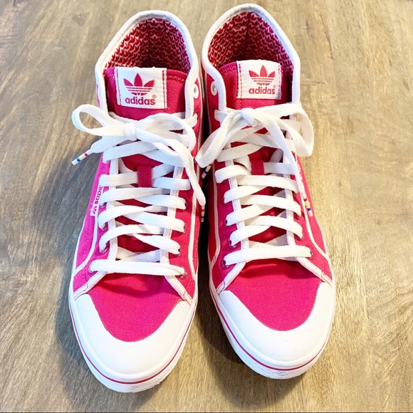 adidas dark pink shoes